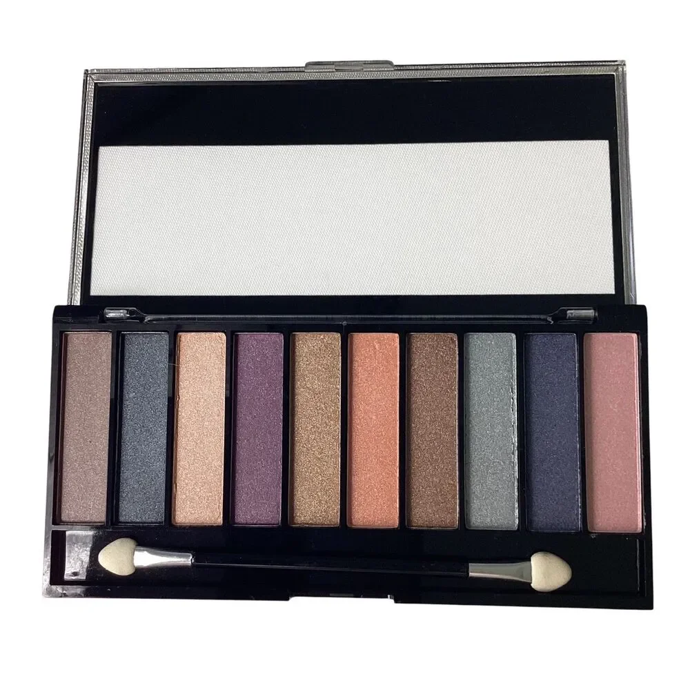Mariposa 10 Color Eyeshadow Palette Shimmer Matte Neutrals Blues  New